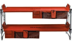 Disc-O-Bed Kid-O-Bunk Kinder Camping Stockbett Inkl. Seitentaschen Rot / Silber -Crespoy Geschaft 378506 2375672 1