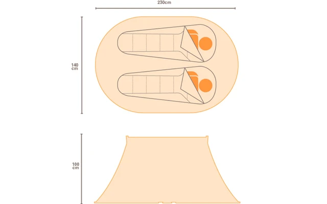 Regatta Malawi 2-Personen-Pop-Up-Festivalzelt Rot 1 Regatta Malawi 2-Personen-Pop-Up-Festivalzelt Rot