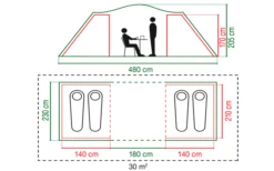 Coleman Spruce Falls 4 Tunnelzelt -Crespoy Geschaft 629239 4441127