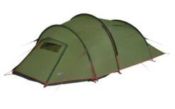 High Peak Falcon 3 LW Lightweight 3 Personen Tunnelzelt Aluminium Gestänge Olive/rot -Crespoy Geschaft 733028 4904024