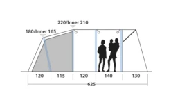 Outwell Avondale 5PA Tunnelzelt -Crespoy Geschaft 737549 4971986