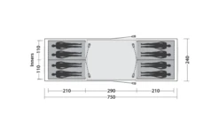 Easy Camp Huntsville Twin 800 Tunnelzelt Für 8 Personen -Crespoy Geschaft 782504 5172620