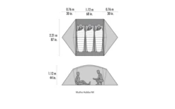 MSR Mutha Hubba NX V2 3 Personen Weiß -Crespoy Geschaft 819866 5300270